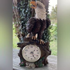 Bald Eagle American Shelf or desk Clock